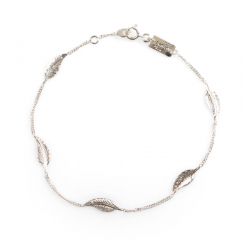 Bijou femme bracelet  5 petites plumes