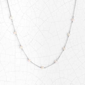 Collier en Or 9 carats orné de perles d'eau douce