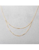 Collier martelé et grungé.