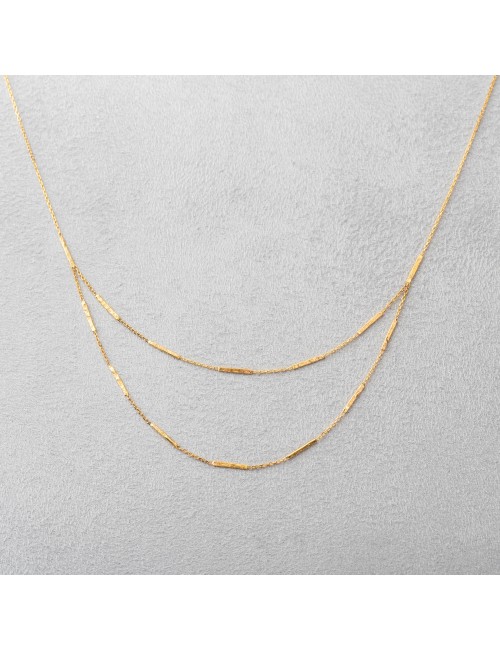 Collier martelé et grungé.