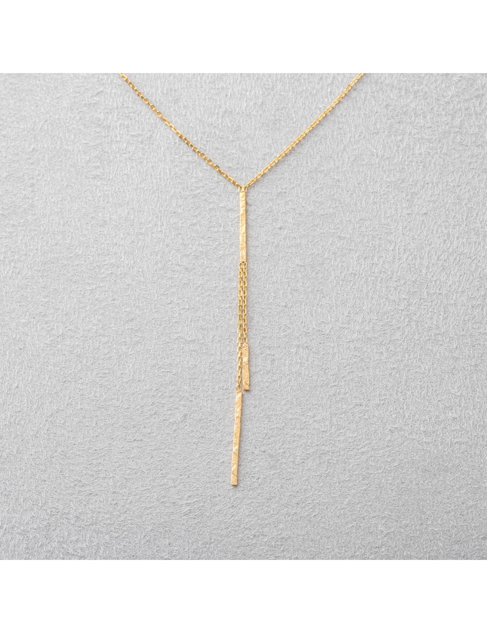 Collier en Y grunge.