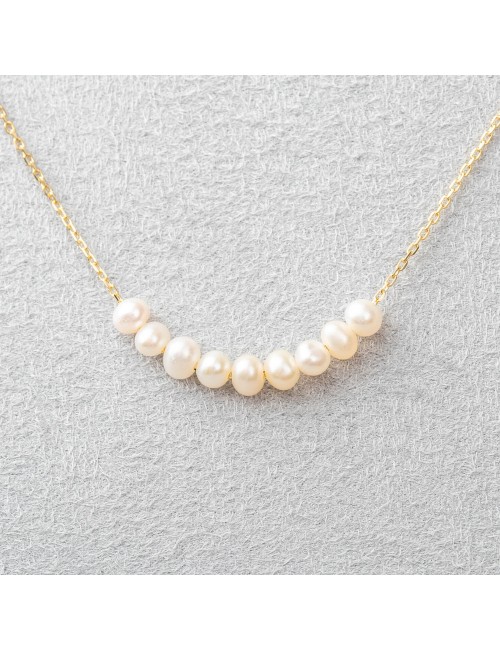 Collier en Or perles d'eau douce.