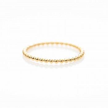 Bague femme fil perlé.