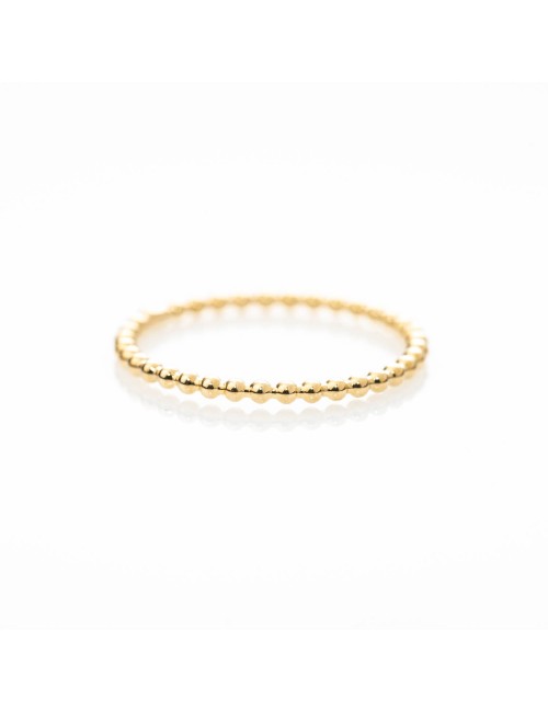 Bague femme fil perlé.