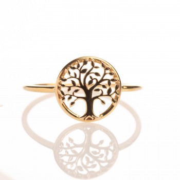 Bague arbre de vie en or 9 carats.