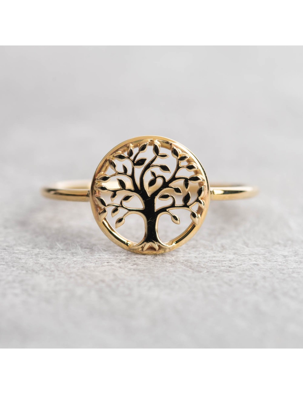 Bague arbre de vie en or 9 carats.